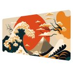 Japanese Sea Waves Gaming Mouse Pad