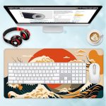 Japanese Sea Waves Gaming Mouse Pad