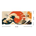 Japanese Sea Waves Gaming Mouse Pad