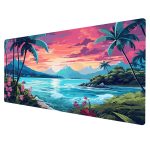 Ai Tropical Island Sea Gaming Mouse Pad