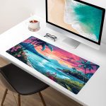 Ai Tropical Island Sea Gaming Mouse Pad