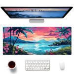 Ai Tropical Island Sea Gaming Mouse Pad