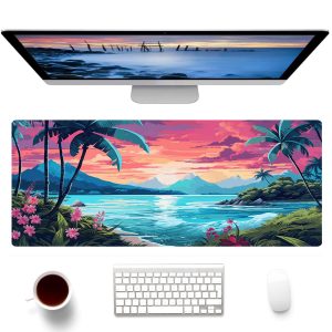 Ai Tropical Island Sea Gaming Mouse Pad