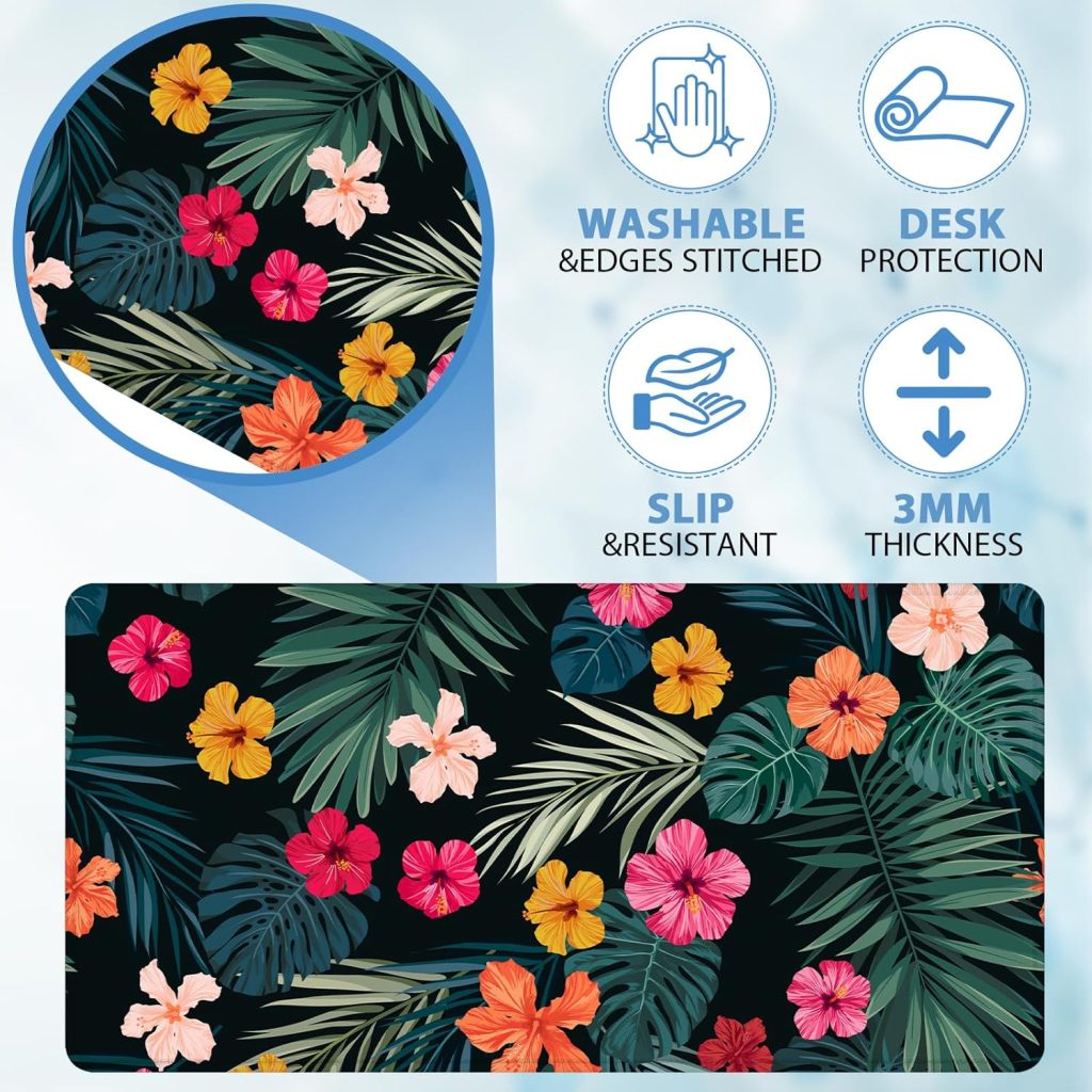CGI Flowers Tropical Gaming Mouse Pad