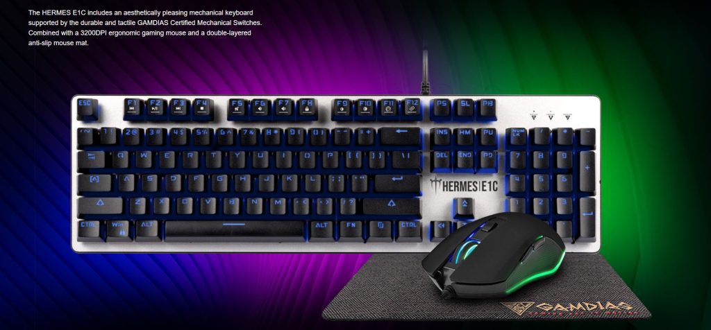 GAMDIAS HERMES E1C 3-IN-1 Gaming COMBO