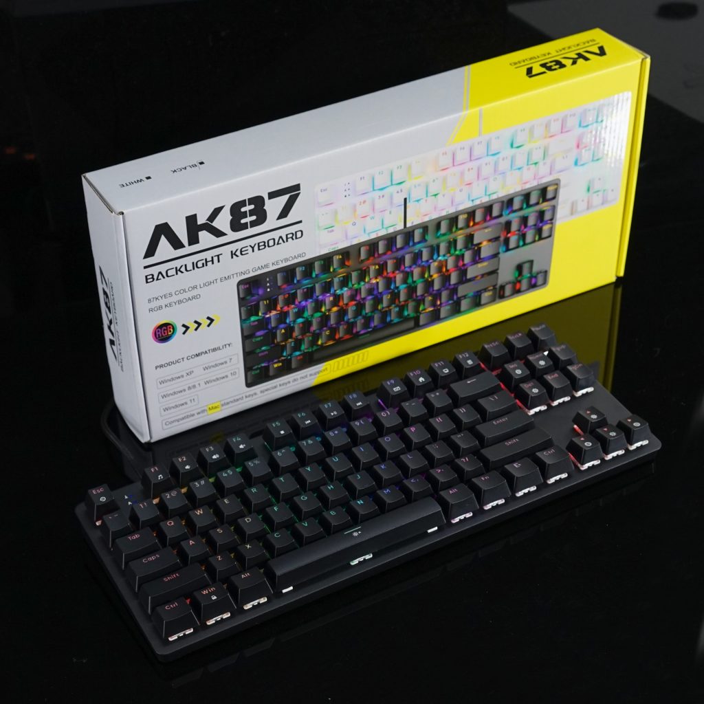 ASESTEK AK87 TKL Gaming Keyboard RGB