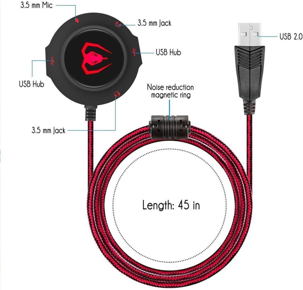 Beexcellent ‎GM-280 External USB Sound Card HUB
