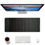 Black Pattern Mouse Pad