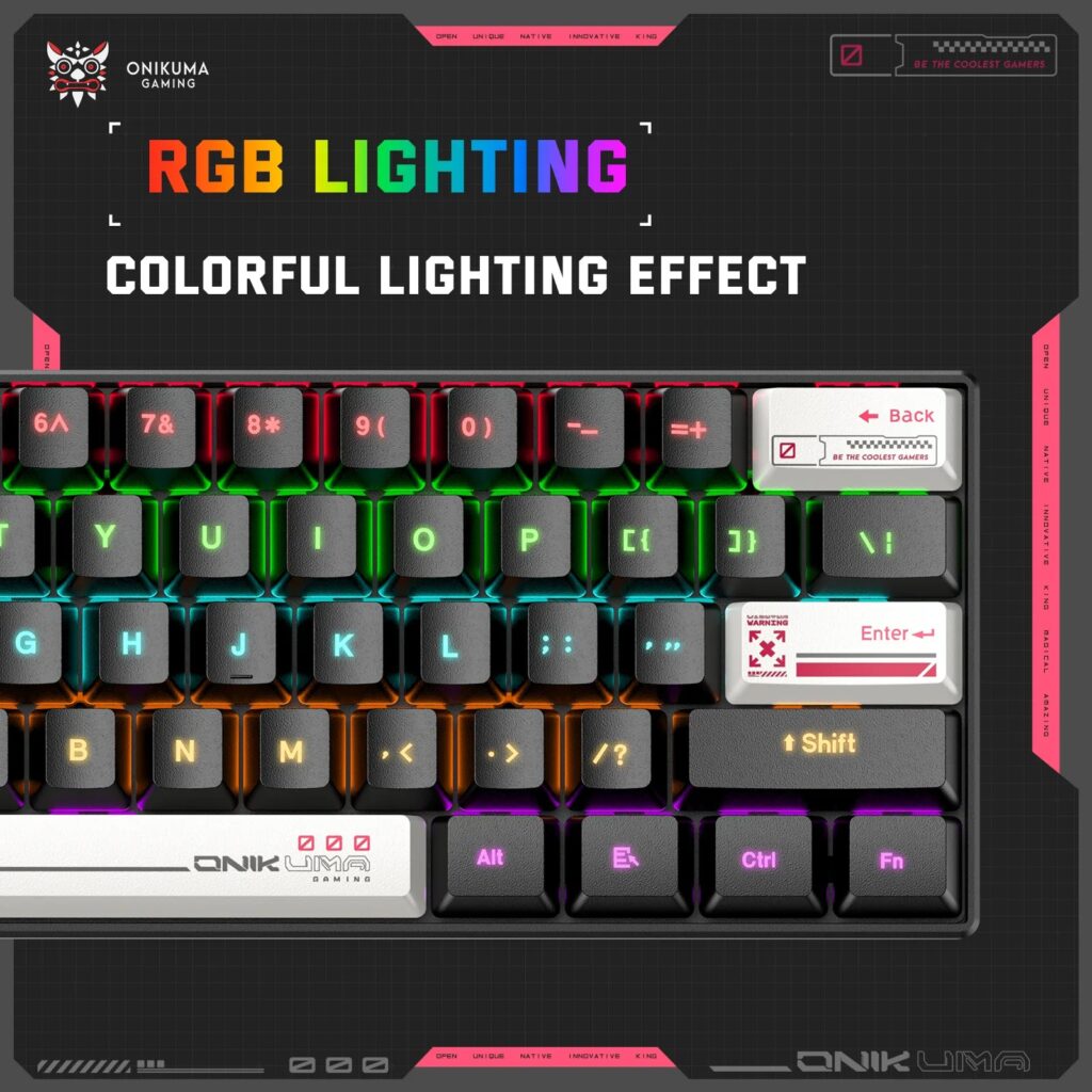 Onikuma G55 60% Gaming Keyboard
