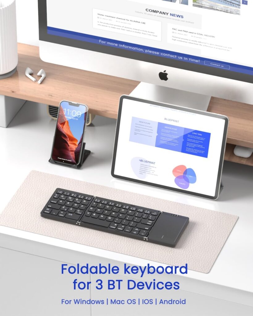 B033 Mini Folding Bluetooth Keyboard
