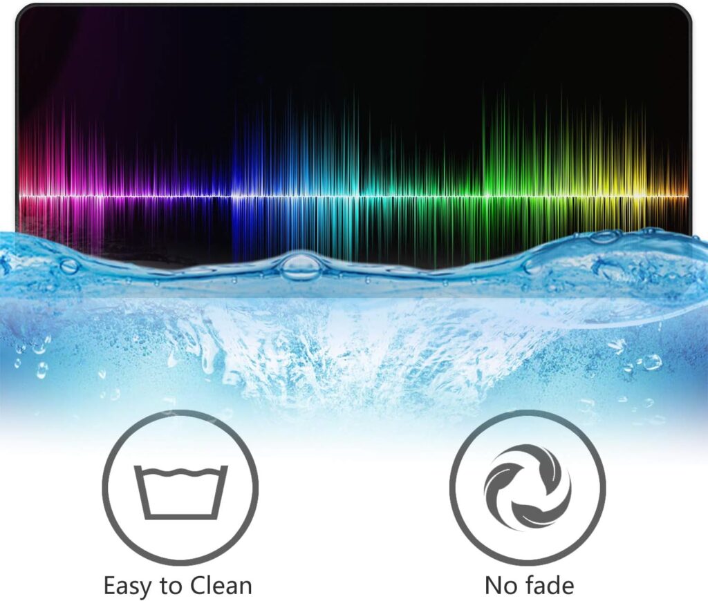 Colored Beats Gaming Mouse Pad