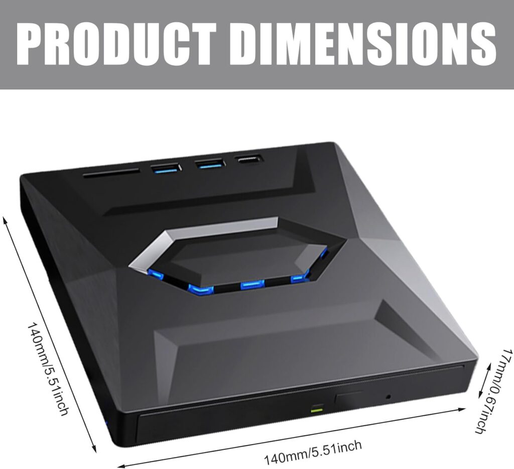 External DVD CD Drive USB 3.0 & Type C