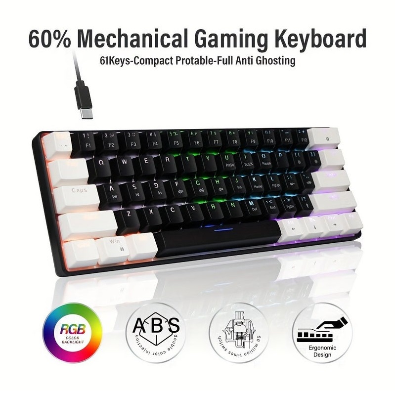 JEDEL KL69 60% Gaming Keyboard