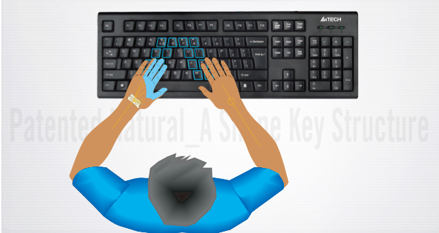 A4Tech KRS-85 A-Shape USB Keyboard