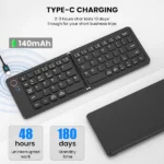 B023 Mini Foldable Bluetooth Keyboard