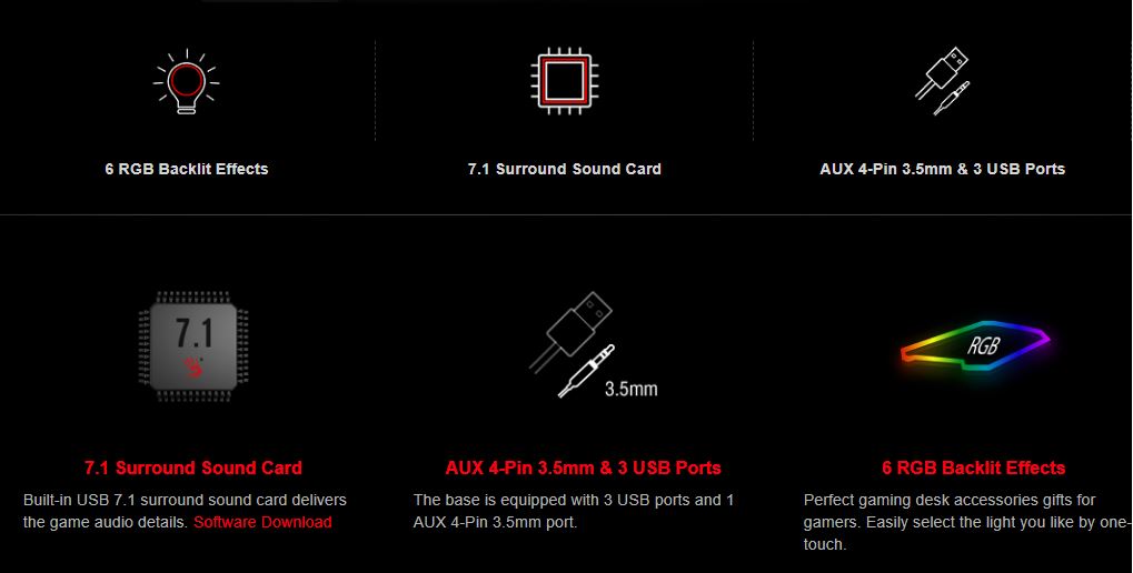 Bloody GS2 RGB Headset Stand Hub