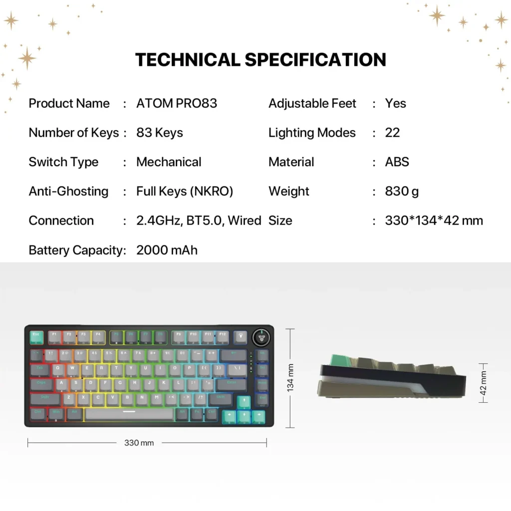 FANTECH ATOM PRO83 75% Keyboard