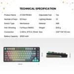 FANTECH ATOM PRO83 75% Keyboard