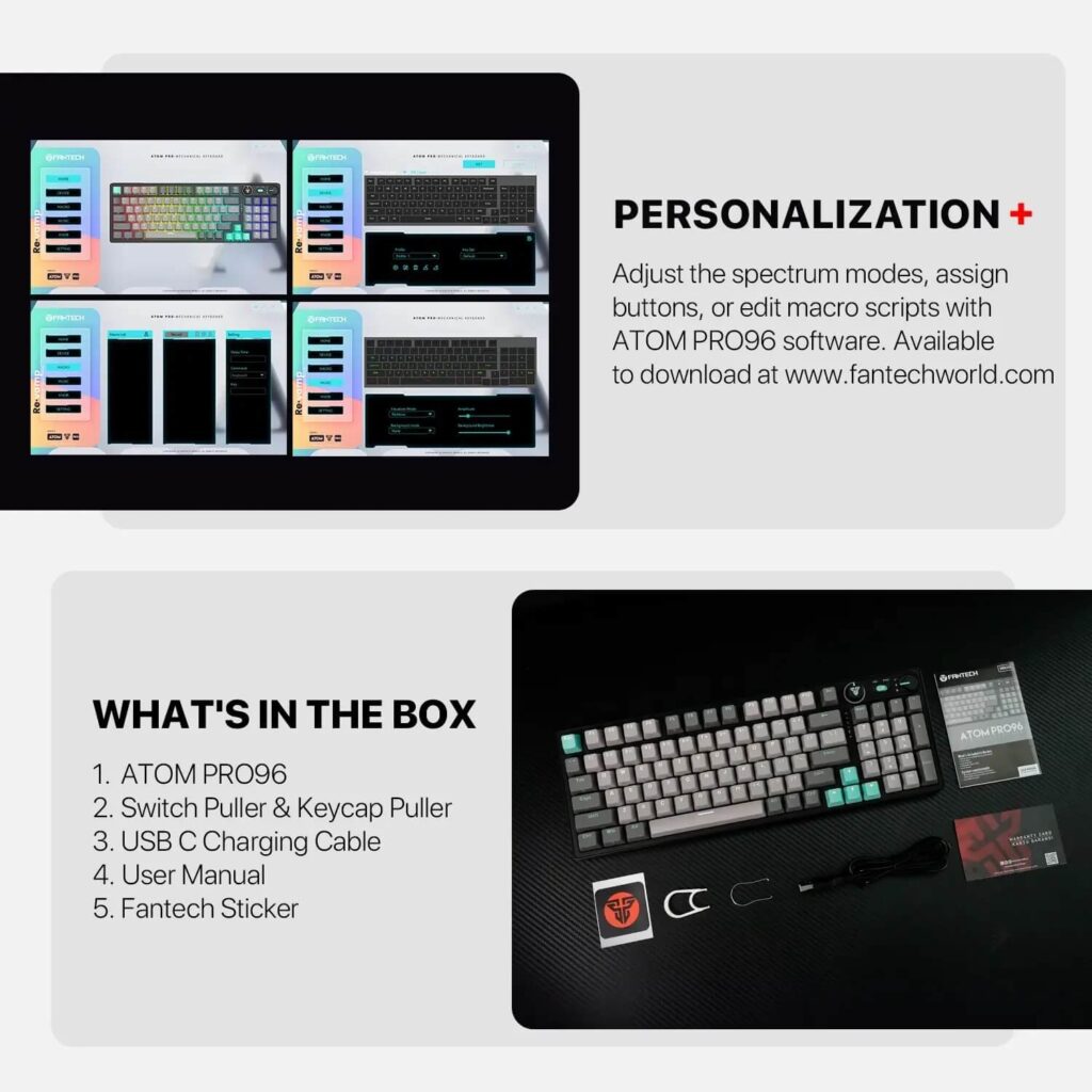 FANTECH ATOM PRO96 95% Keyboard
