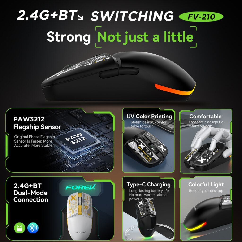FOREV FV 210 Rechargeable Bluetooth Mouse 9