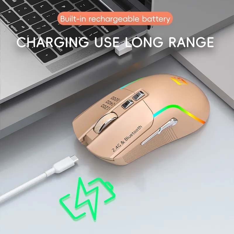 R8 1761 Rechargeable Dual Mode Mouse