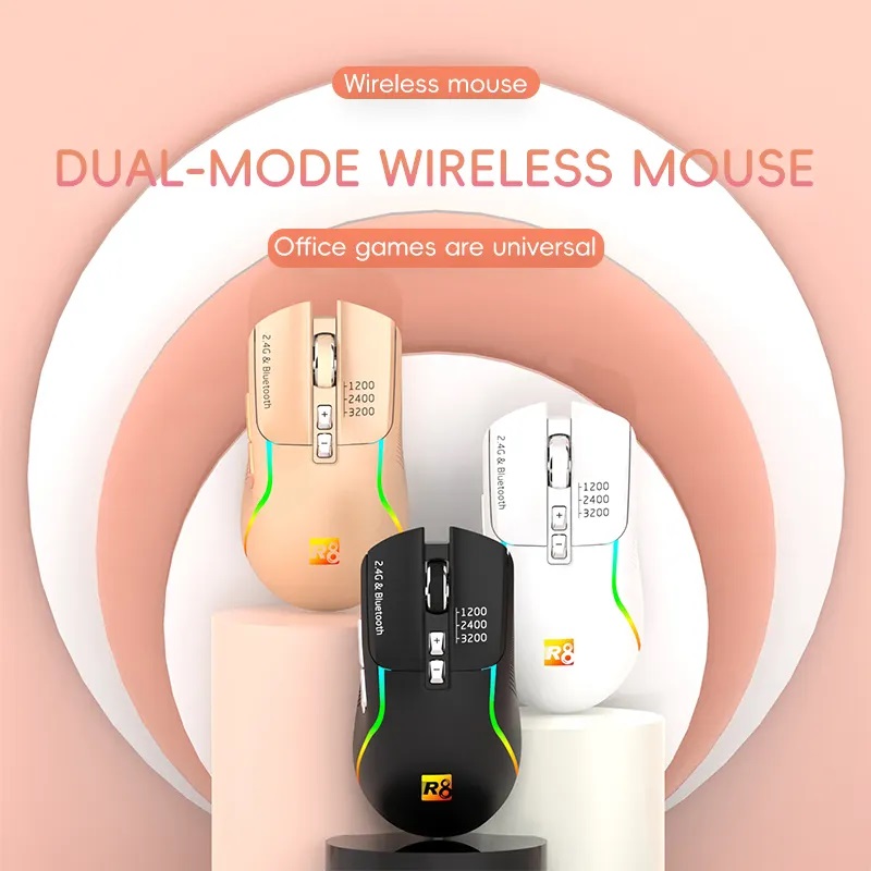 R8 1761 Rechargeable Dual Mode Mouse
