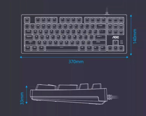 AOC GK230 Gaming Keyboard