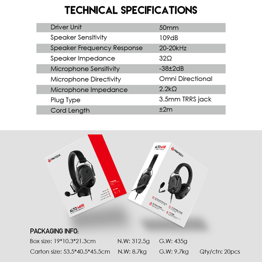 FANTECH ALTO MH91 Gaming Headset