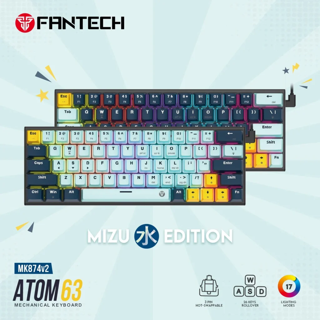 FANTECH ATOM63 MK874V2 60 Keyboard nextmart 1