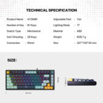 FANTECH ATOM81 MK875V2 75% Keyboard