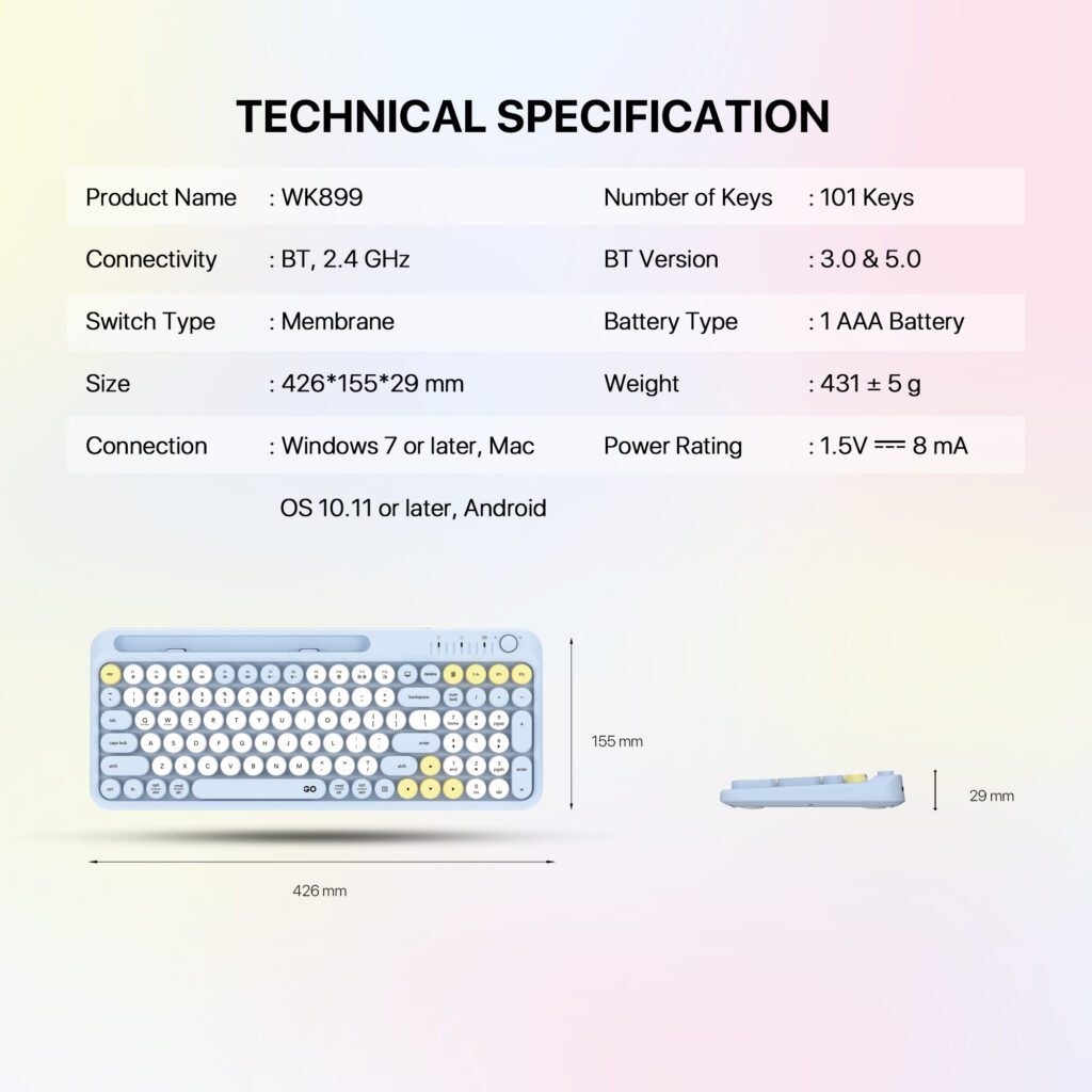 FANTECH WK899 Dual Mode Combo