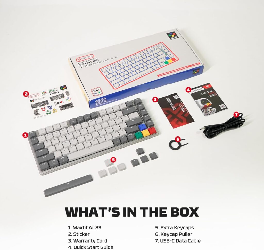 FANTECH MK915 Low Profile Mechanical Keyboard Air83