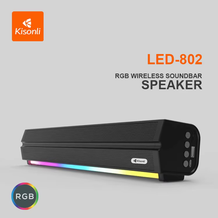 Kisonli LED-802 Bluetooth Soundbar Speaker