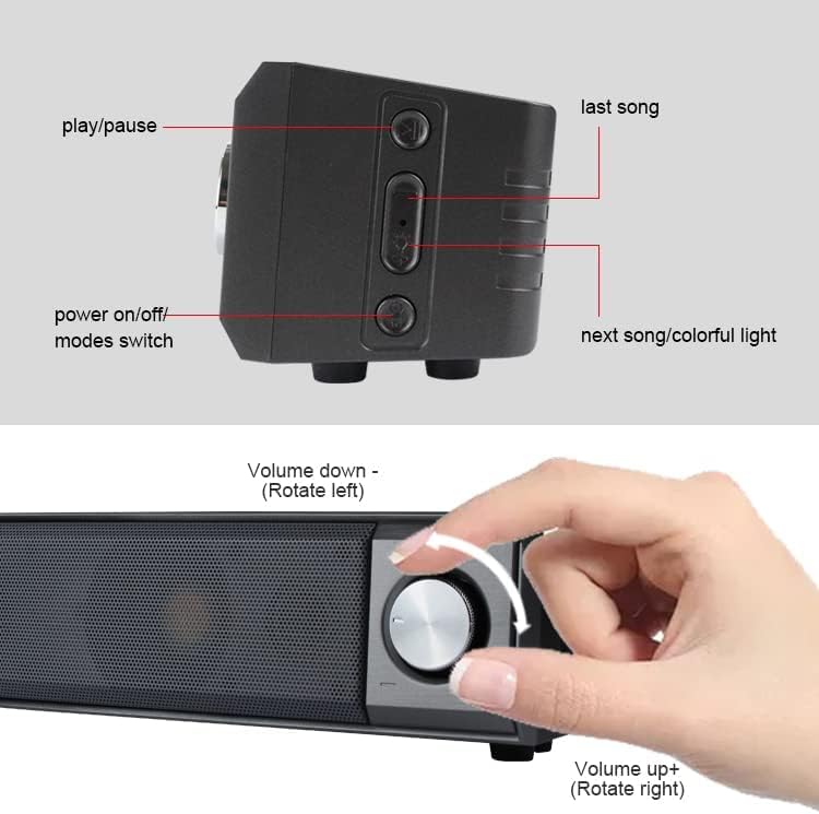 Kisonli LED-909 Bluetooth Soundbar Speaker