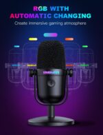 ONIKUMA M830 USB Microphone mini RGB USB