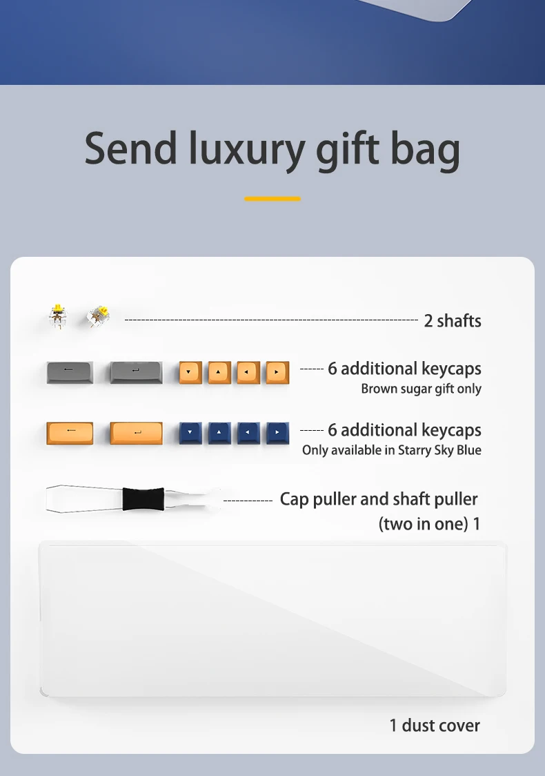 AIGO A68 Tri-mode Gaming Mechanical Keyboard