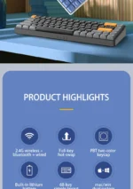 AIGO A68 Tri-mode Gaming Mechanical Keyboard