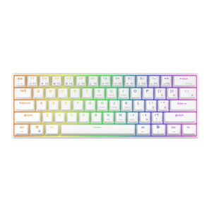 ASESTEK AK61 60% Gaming Keyboard white