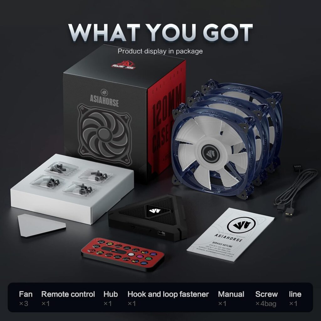 Asiahorse Fish-Bone ARGB Case Fan Kit