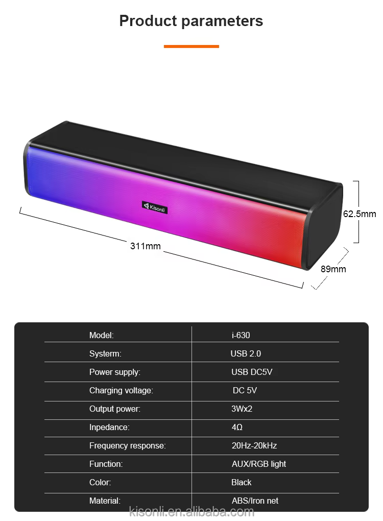 Kisonli i-630 Soundbar Speaker