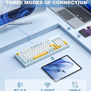 JeDEL WKL102 Wireless Gaming Mechanical Keyboard