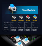 JeDEL WKL102 Wireless Gaming Mechanical Keyboard