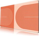 Orange Boho Lines Mouse Pad Gaming