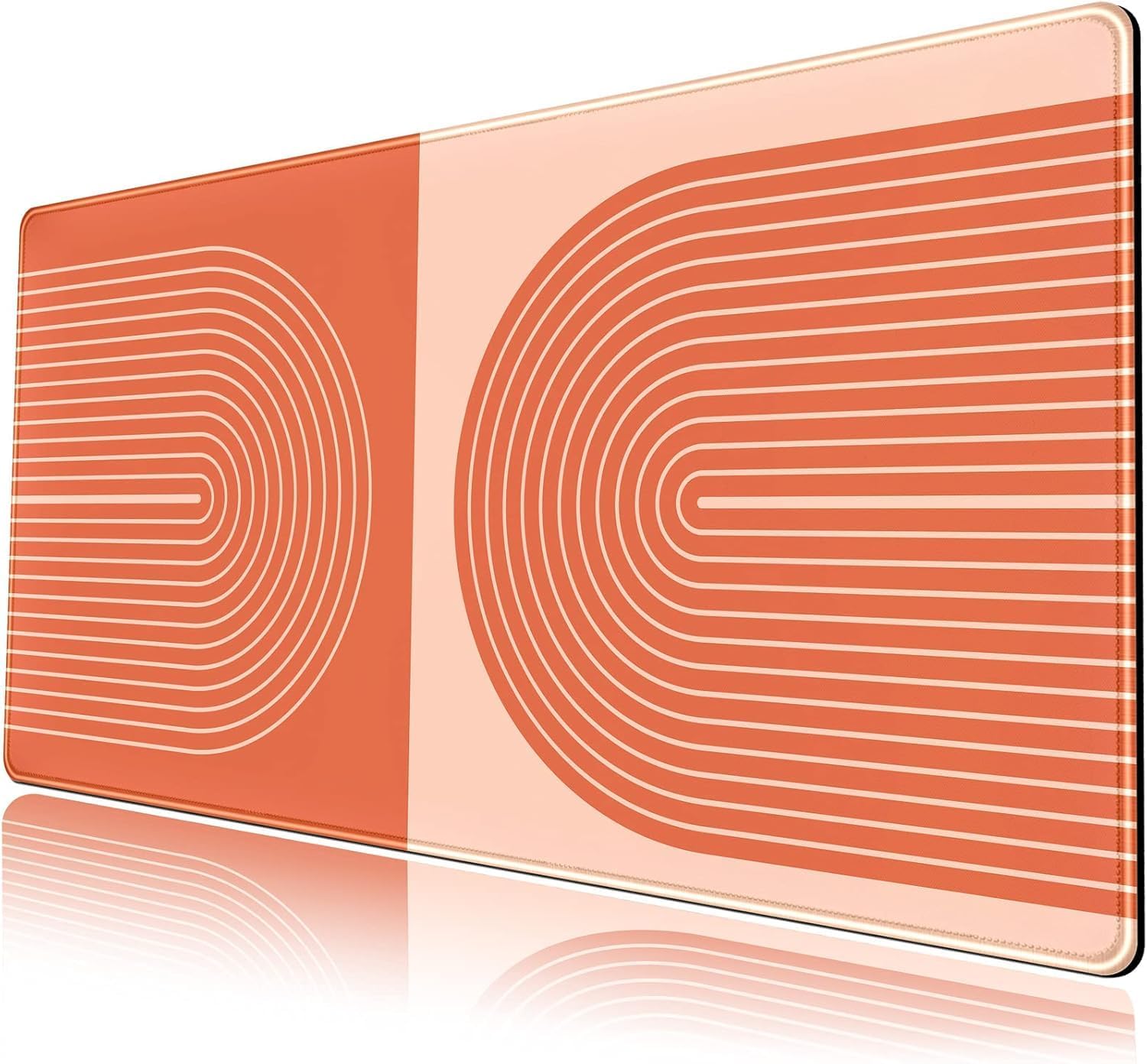 Orange Boho Lines Mouse Pad Gaming 