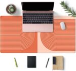 Orange Boho Lines Mouse Pad