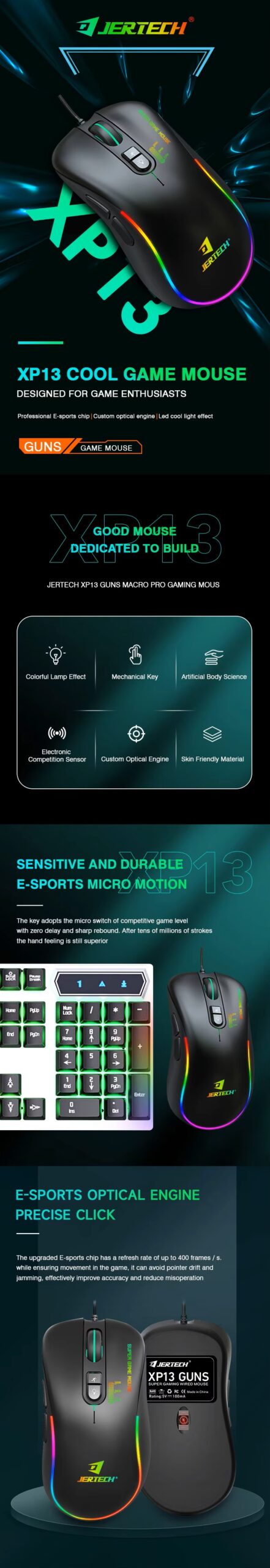 Jertech XP13 Gaming Mouse