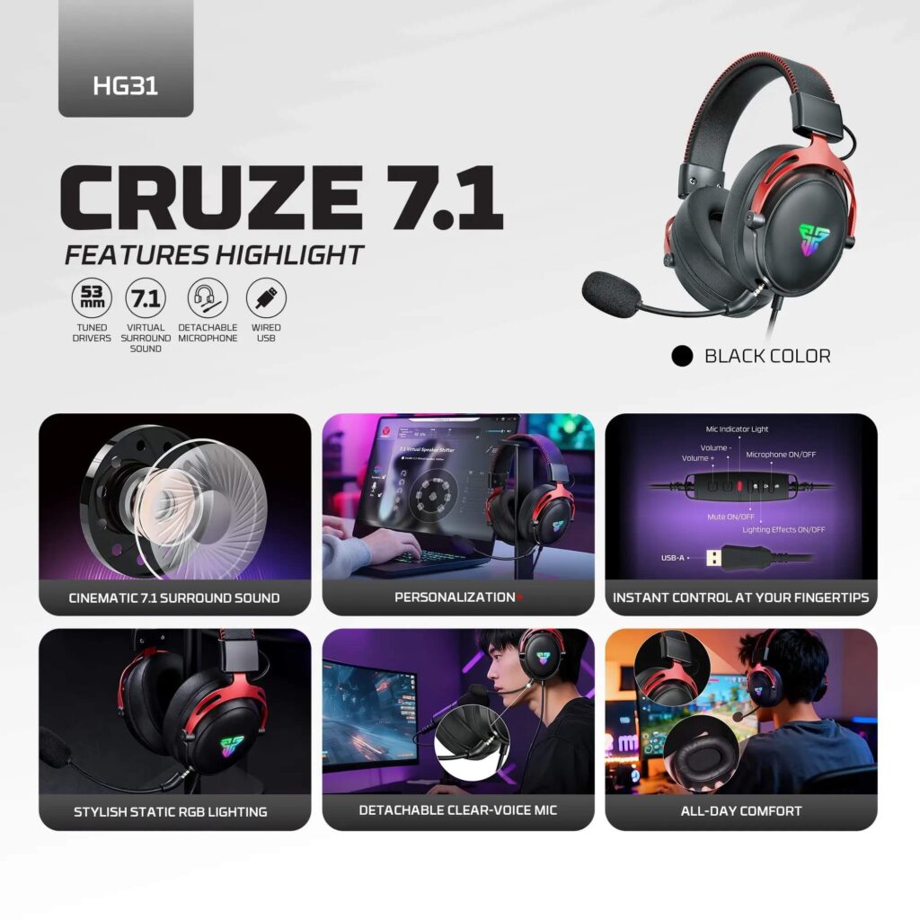 FANTECH HG31 CRUZE 7.1 USB Gaming Headset