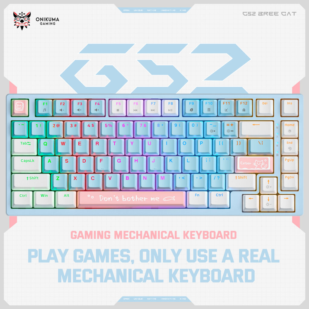 Onikuma G52 75% Gaming Keyboard