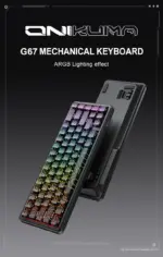 Onikuma G67 60% Gaming Keyboard