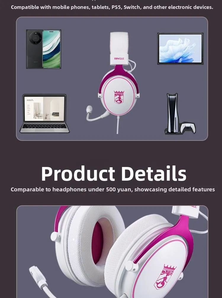 BINGLE Leviathan Gaming Headset Type-C USB